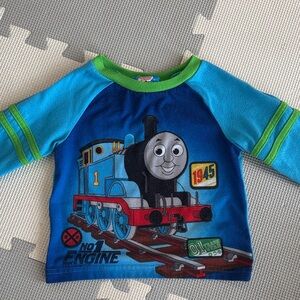 Thomas & Friends Blue and Green Long Sleeve Tee